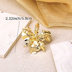 Iron Flower Cuff Open Rings for Women&nbsp;WGFD7C4-01