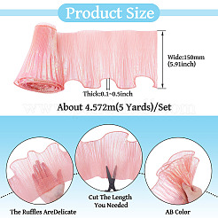5 Yards Polyester Ruffled Ribbon&nbsp;OCOR-TA0004-06A
