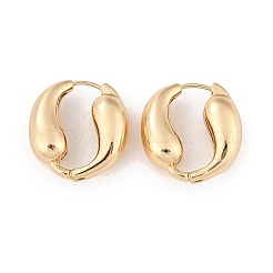 Brass Hoop Earrings for Women&nbsp;LS-EJEW-U041-09G