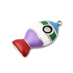 304 Stainless Steel Rhinestone Pendants&nbsp;STAS-P431-37P