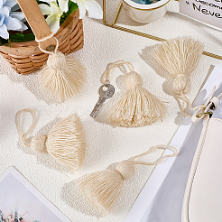 6Pcs Acrylic Fibers Tassel Pendant Decorations&nbsp;HJEW-CP0001-31A