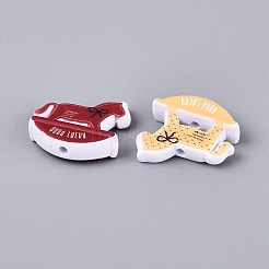 Printed Opaque Acrylic Beads&nbsp;OACR-Q198-03