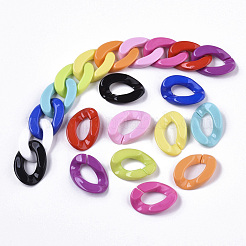 Opaque Acrylic Linking Rings&nbsp;X-OACR-S036-001B-G