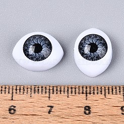 クラフトプラスチック人形の眼球  ハロウィンホラー小道具  グレー  10.5x14x6mm&nbsp;DIY-WH0057-A01