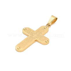 304 Stainless Steel Pendants&nbsp;STAS-C142-01G