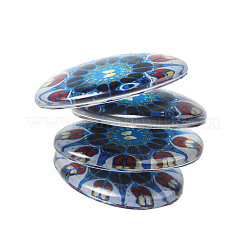 Mosaic Printed Glass Oval Cabochons&nbsp;GGLA-N003-13x18-G