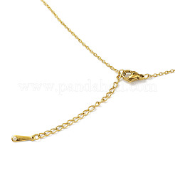 Resin Evil Eye Pendant Necklace&nbsp;NJEW-M199-01G