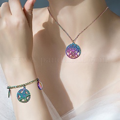 Rack Plating 20Pcs 10 Style 304 Stainless Steel Pendants&nbsp;STAS-SZ0002-60
