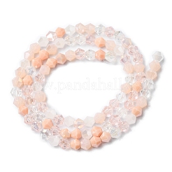 Electroplate Glass Beads Strands&nbsp;EGLA-D018-02A