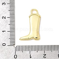 プリントブラスペンダント  靴/ブーツチャーム  長持ちメッキ  18KGP本金メッキ  ハート  23x14.5x3mm  穴：3x2mm&nbsp;KK-K274-06G-16