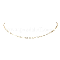 3MM Brass Oval Link Chain Necklaces for Women&nbsp;NJEW-JN05518