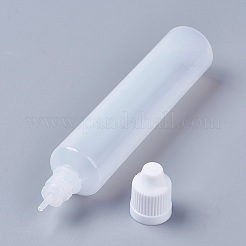 プラスチックビーズ収納ケース  ふた付き  コラム  ホワイト  149x28mm  容量：60ml（2.02液量オンス）&nbsp;CON-WH0043-11A