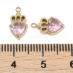 304 Stainless Steel Micro Pave Cubic Zirconia Pendants&nbsp;STAS-I325-023G