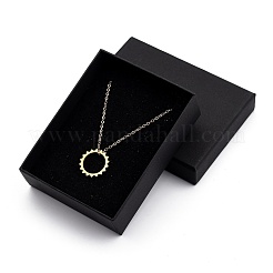201 Stainless Steel Sun Pendant Necklaces&nbsp;NJEW-JN03025
