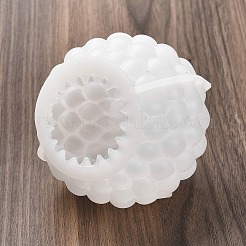 DIYキャンドルシリコンモールド  キャンドル作り用  ホワイト  103x98.5x82.5mm&nbsp;LS-DIY-A053-02