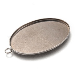 Non-Tarnish 304 Stainless Steel Pendant Cabochon Settings&nbsp;STAS-I176-04B