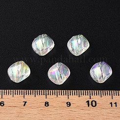透明なアクリルビーズ  ABカラーメッキ  ナゲット  クリアAB  10.5x10x8mm  穴：1.6mm  約1200個/500g&nbsp;MACR-S373-131-C11