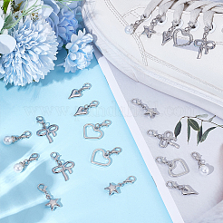 20Pcs 5 Styles Alloy Shoe Charms&nbsp;HJEW-WR00011