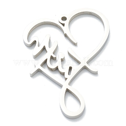 Non-Tarnish 304 Stainless Steel Pendants&nbsp;LS-STAS-B016-06P