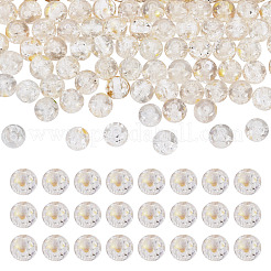 100Pcs Crackle Transparent Glass Beads&nbsp;GLAA-TADJ0001-12J