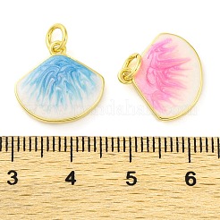 Brass Enamel Pendants&nbsp;KK-S401-11G