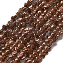 Synthetic Goldstone Beads Strands&nbsp;G-P575-C09-6mm
