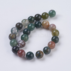 Natural Indian Agate Beads Strands&nbsp;G-G515-8mm-05