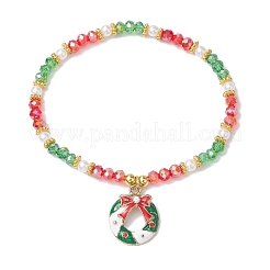 5Pcs 5 Styles Electroplate Glass Beaded Stretch Bracelet Sets&nbsp;BJEW-JB10381