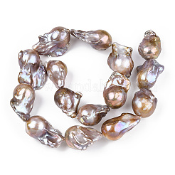 Natural Baroque Pearl Keshi Pearl Beads Strands&nbsp;PEAR-S019-04D