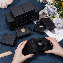 Rhombus Textured Paper Single Watch Packaging Boxes&nbsp;CON-WH0107-39