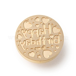 Golden Tone Wax Seal Brass Stamp Heads&nbsp;AJEW-U008-02G-24