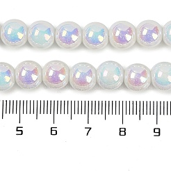 Baking Paint Electroplate Glass Beads Strands&nbsp;GLAA-G120-01A