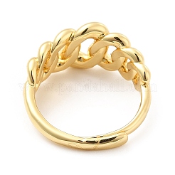Rack Plating Brass Crown Adjustable Ring for Women&nbsp;RJEW-E064-07G