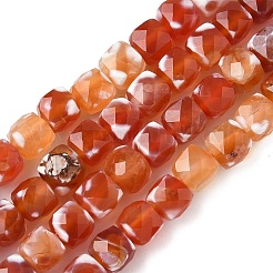 Natural Fire Crackle Agate Beads Strands&nbsp;G-H078-C49-6mm-04