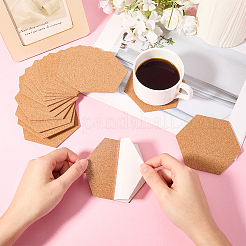 Self-adhesive Cork Coaster&nbsp;AJEW-WH20042-14B