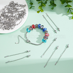 50Pcs 304 Stainless Steel Curb Chain Extender&nbsp;STAS-HY0002-26