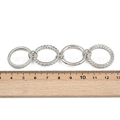 真鍮マイクロパヴェキュービックジルコニアプレーンバンドリング（女性用）  プラチナ  12mm  usサイズ8 1/2(18.5mm)&nbsp;RJEW-P160-01I-P
