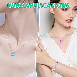 30Pcs Two Tone Opaque Acrylic Beads&nbsp;SACR-YW0001-83