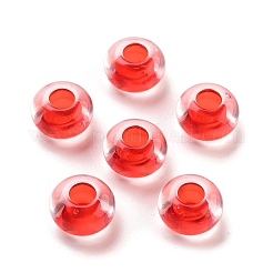 Transparent Acrylic European Beads&nbsp;X-TACR-P009-C01