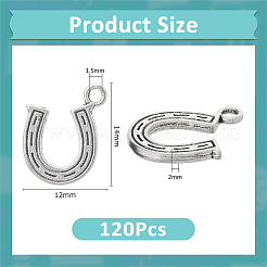 120Pcs Tibetan Style Alloy Pendants&nbsp;FIND-DC0006-01B
