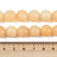 Natural Yellow Calcite Beads Strands&nbsp;G-C251-A01-12mm