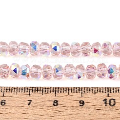 Electroplate Transparent Glass Beads Strands&nbsp;EGLA-N022-05B-C04