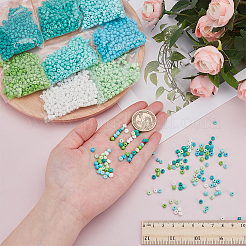8 Sets 8 Colors Opaque Baking Paint Glass Beads&nbsp;DGLA-WR0001-02