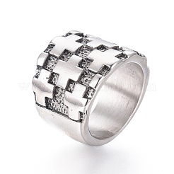 304 Stainless Steel Wide Band Rings&nbsp;RJEW-D073-04-AS