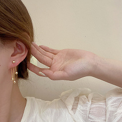 Brass Round Tassel Dangle Earrings&nbsp;FS-WGD059C-01