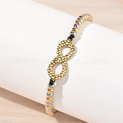 304 Stainless Steel Infinity Link Bracelets&nbsp;BJEW-F534-01GP-02