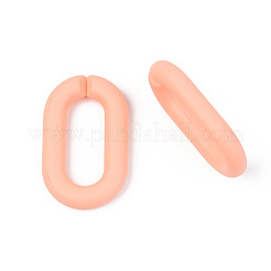 Opaque Spray Painted Acrylic Linking Rings&nbsp;OACR-T024-02-I02