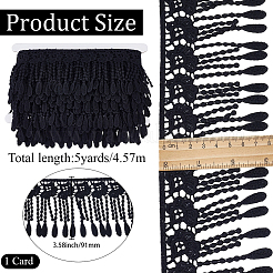 5Yards Polyester Lace Edge Trim Ribbon&nbsp;OCOR-CY0004-35A