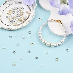 18Pcs 3 Colors Brass Ring Charm Connectors&nbsp;KK-FS0002-17