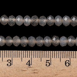 Natural Grey Agate Bead Strands&nbsp;G-D344-A19-03